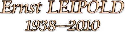 [ST-SZ031] Inschriftplatte Leipold, Bronze und Aluminium
