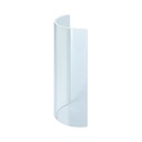 Glasaufsatz für Grablaterne, klares Glas, Höhe 12 oder 16 cm