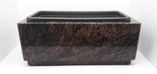 [MG-M35-42X21] Grabmal Granit-Schale - Steinkasten M35