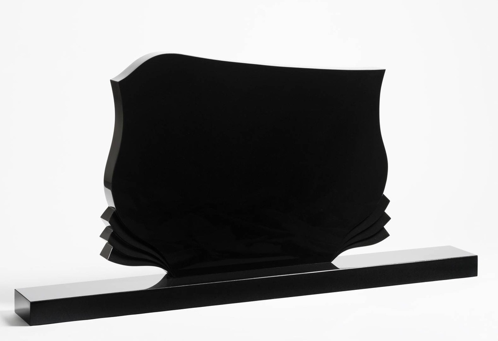 Inschriftplatte Nr. 5 groß Black
