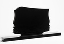 Inschriftplatte Nr. 5 groß Black