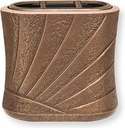 Wandvase für Grabstein aus Bronze, 17×18×11 cm
