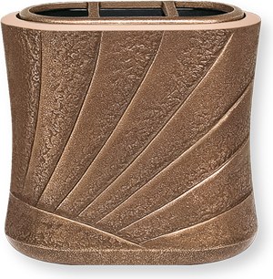 [ST-53141] Nástěnná váza na hrob, bronz, 17×18×11 cm