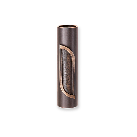 [ST-53310] Wandvase aus Bronze für Grabstein, H: 13 cm
