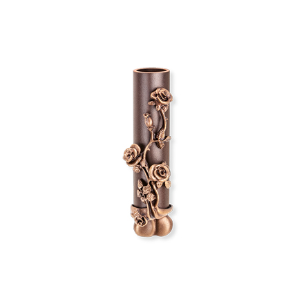 [ST-53034] Nástěnná váza na hrob, bronz, výška 16 cm
