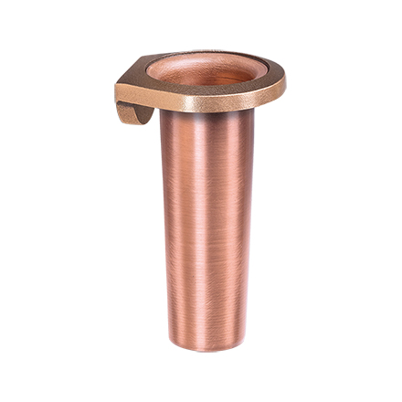 [ST-53291] Wandvase für Grabstein, Bronze, Höhe 9 cm