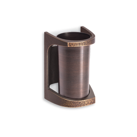 [ST-54104] Nástěnná váza na náhrobek, bronz, 11×7×6,5 cm