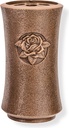 Wandvase für Grabmal, Bronze, Höhe 11 oder 20 cm