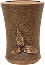 Nástěnná váza na náhrobek, bronz, výška 11–20 cm