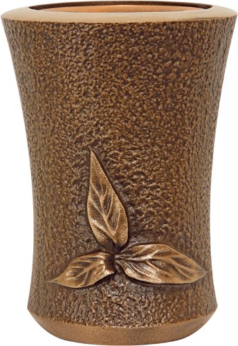 [ST-VASE03] Nástěnná váza na náhrobek, bronz, výška 11–20 cm