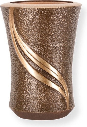 [ST-VASE13] Nástěnná váza na náhrobek, bronz, výška 11–20 cm