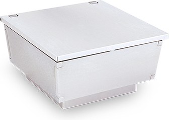 [ST-50133] Weihwasserschale aus Edelstahl, 12×12 cm