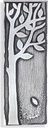 Nerezová ozdoba na náhrobek Strom, 17×6 cm
