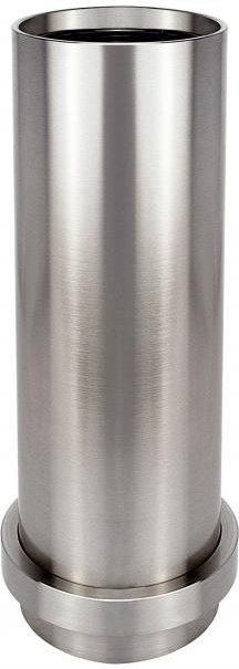 Edelstahl-Vase für Grabdekoration, Höhe 27 cm