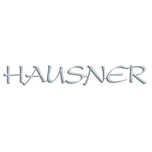 [ST-SZ068] Edelstahl-Inschrift Hausner für Grabmal, Stärke 4–8 mm