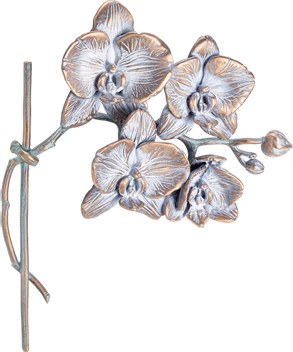 [ST-85516] Orchidee aus Bronze für Grabstein