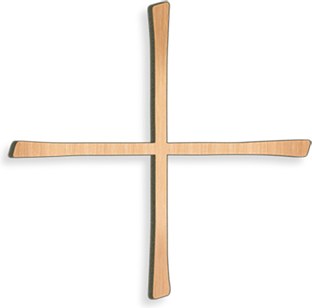 Rovnoramenný kříž na náhrobek, bronz, 8–30 cm