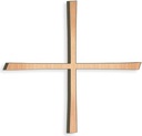 Gleichschenkliges Kreuz aus Bronze für Grabstein, 8–30 cm