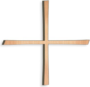 [ST-28037] Gleichschenkliges Kreuz aus Bronze für Grabstein, 8–30 cm
