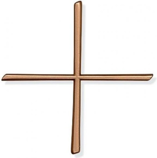 [ST-SCHRKR027] Gleicharmiges Kreuz Scriptura für Grabmal, 12×12 cm