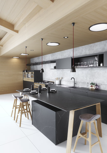 [3406] Silestone Anthrazit Seifenstein (0,4 cm Produkt)